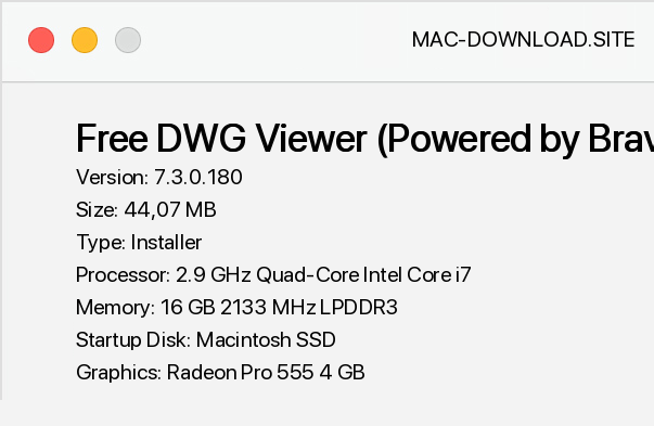 dwg viewer free for osx